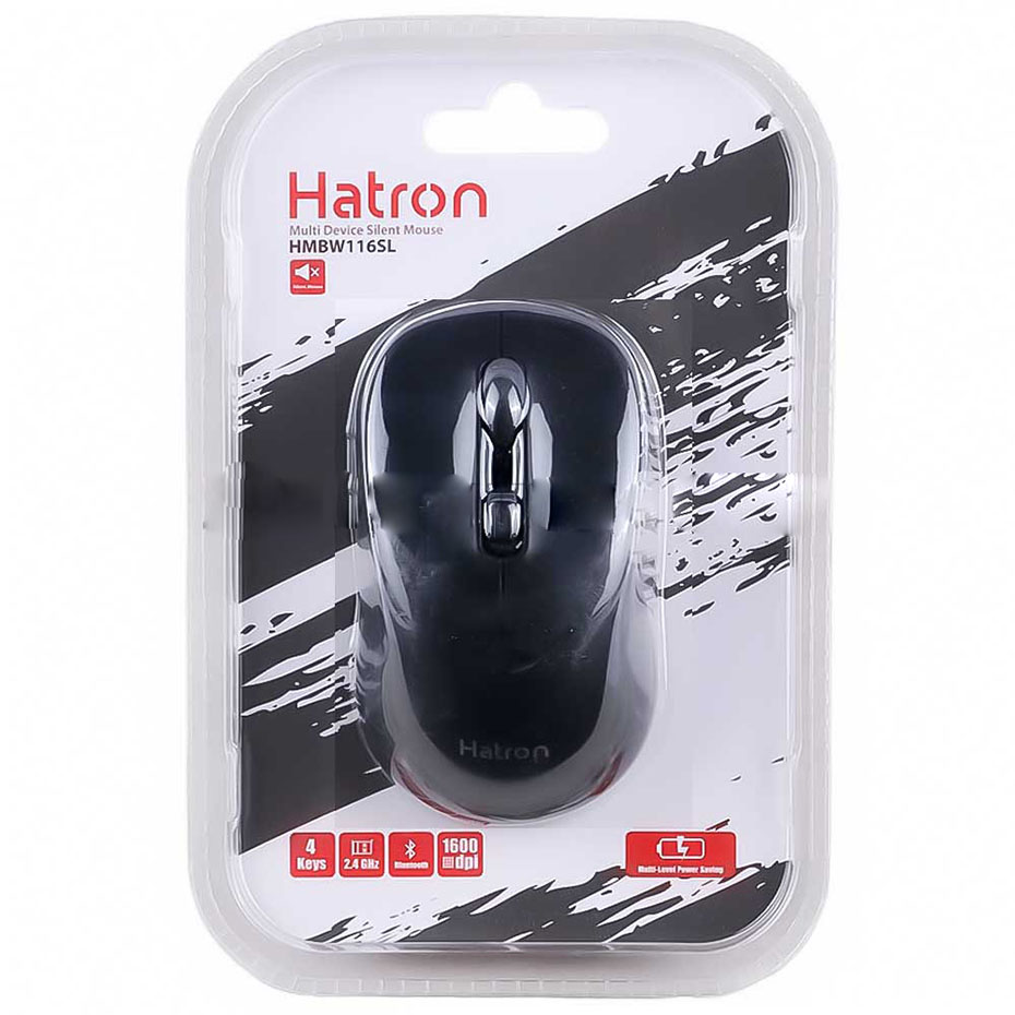 خرید ماوس بی سیم هترون مدل Hatron HMBW 116 SL مشکی