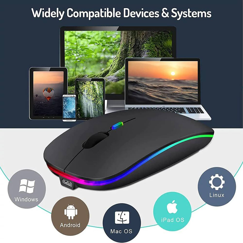 ابعاد ماوس بی سیم رویال مدل ROYAL WBS-315 مشکی