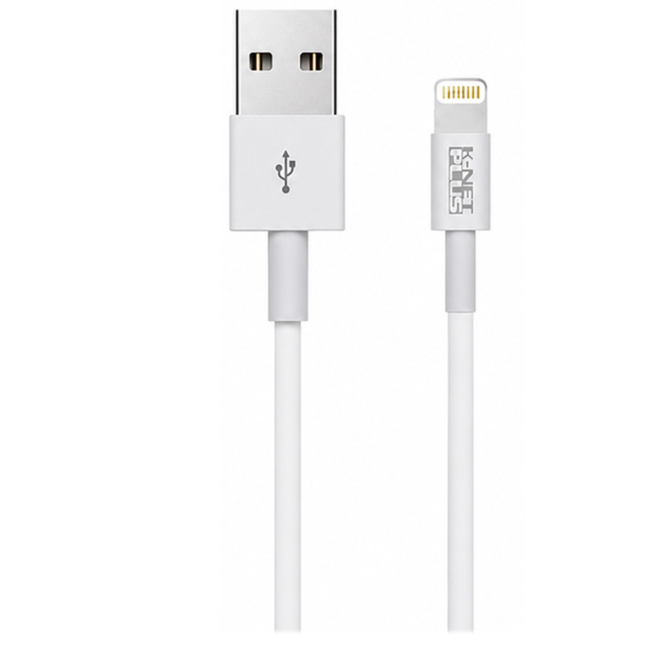 قیمت کابل شارژ لایتنینگ کی نت پلاس مدل KNET PLUS KP-CAM2LI12 USB2.0 طول 1.2 متر