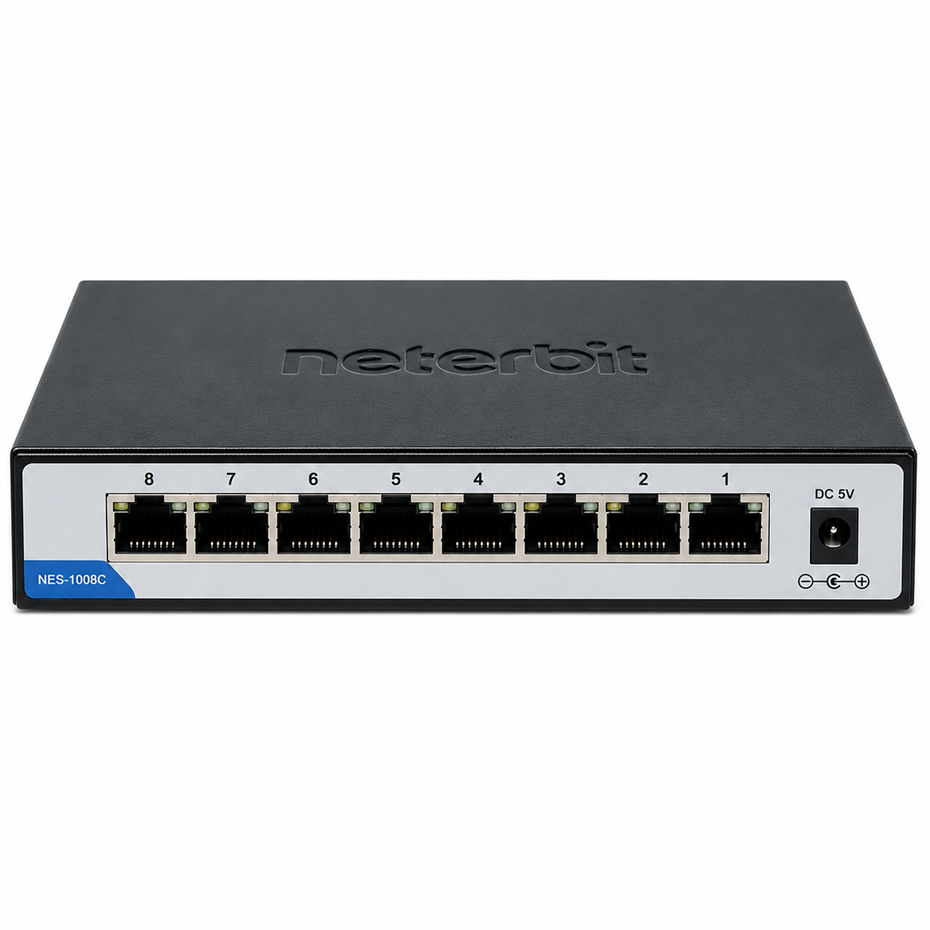 قیمت هاب سوئیچ 8 پورت نتربیت مدل NETERBIT NES-1008C