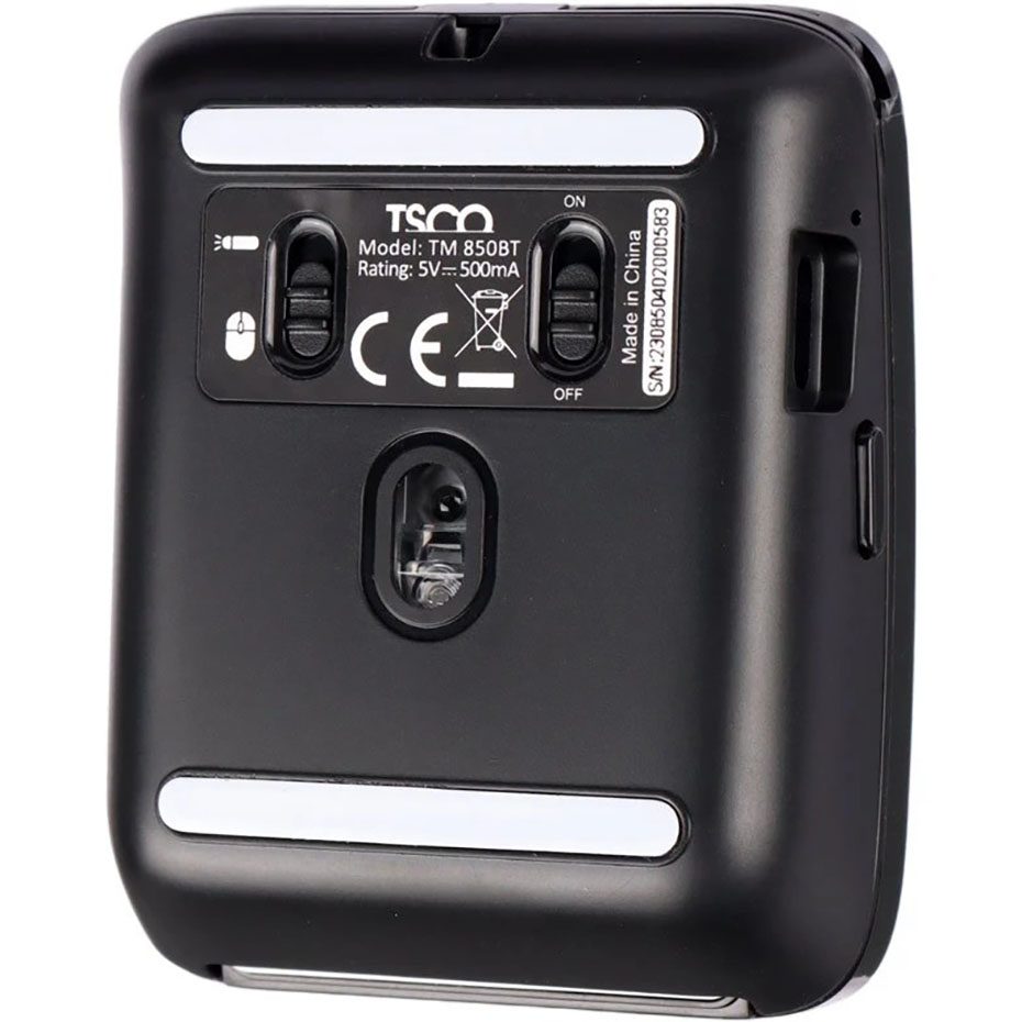 ابعاد ماوس وایرلس تسکو مدل TSCO TM 850BT مشکی
