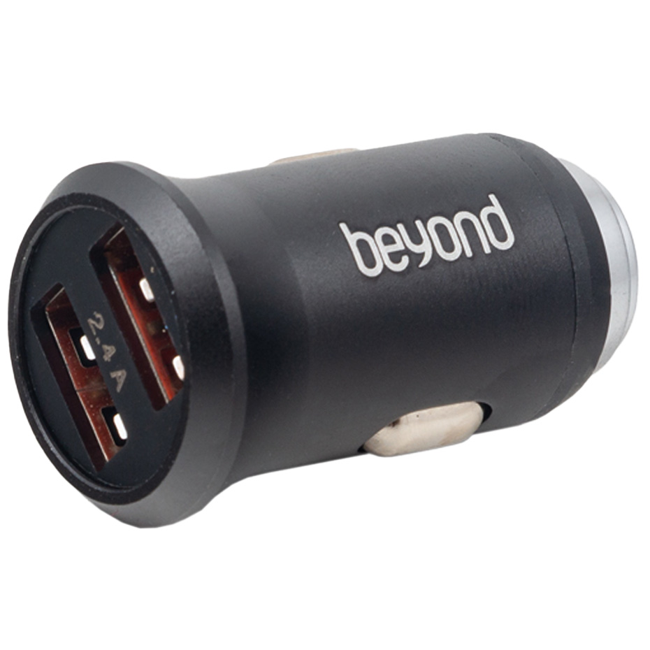 شارژر فندکی بیاند مدل BEYOND BA-101 2Port مشکی