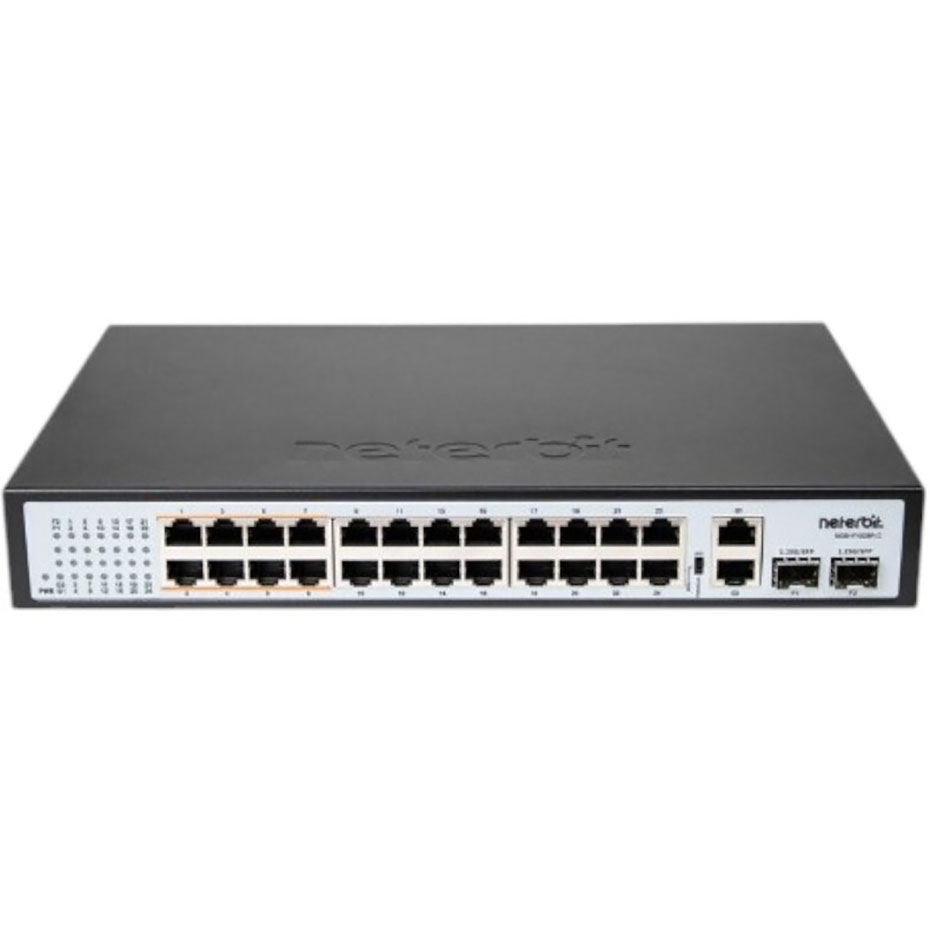 قیمت هاب سوئیچ 28 پورت نتربیت مدل NETERBIT NGS-F1028P-C 28-Port