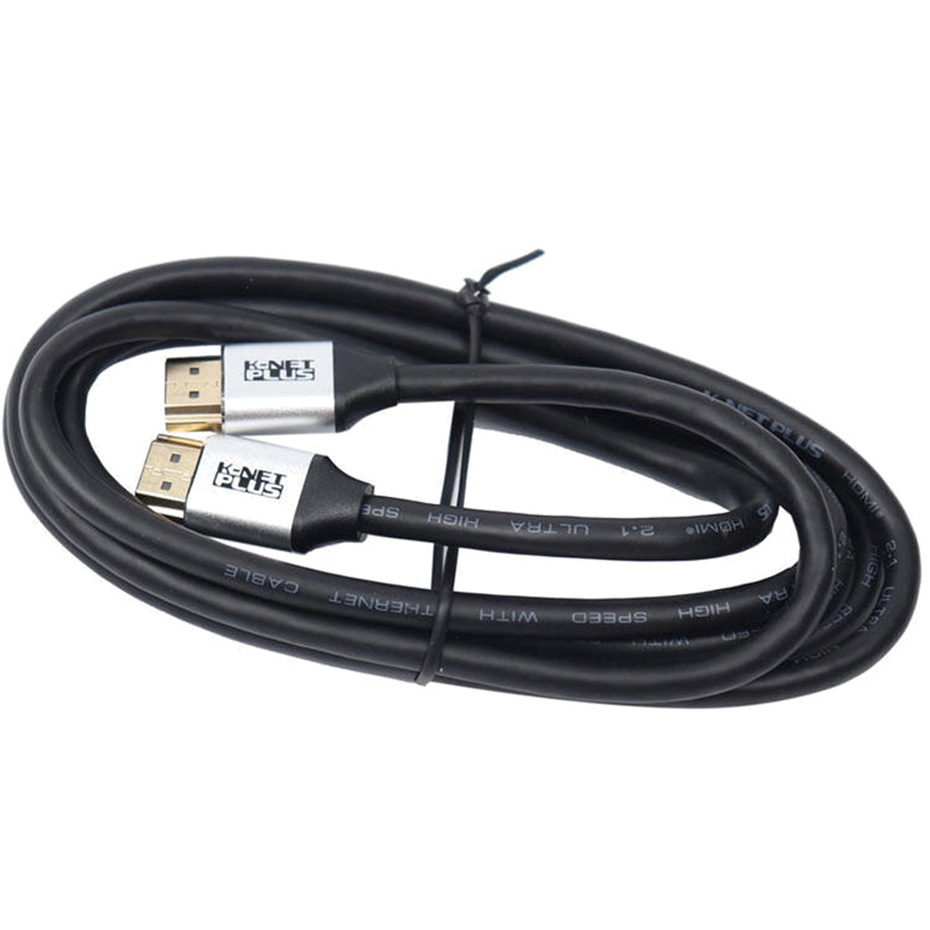 کابل HDMI کی نت پلاس مدل K-NET PLUS KP-CH21180 8K V2.1 طول 1.8 متر