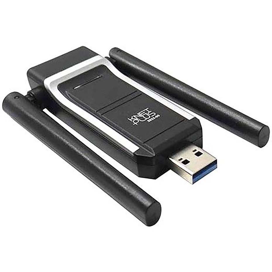 مشخصات کارت شبکه کی نت پلاس مدل KNET-Plus DUW18002DB USB3.0 W1804