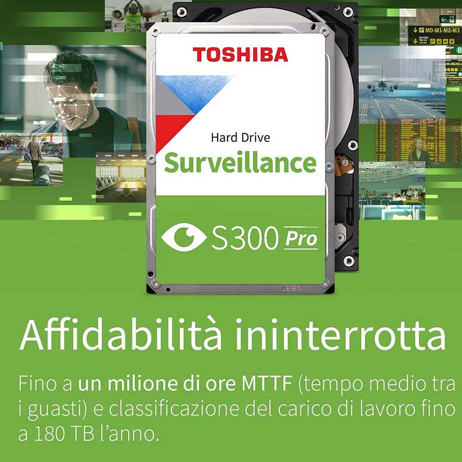 مشخصات هارد اینترنال توشیبا مدل TOSHIBA HDD SURVEILLANCE S300 Pro MD10ADA10TV 10TB