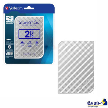 خرید هارد اکسترنال ورباتیم مدل VERBATIM EXT GO 2TB نقره ای