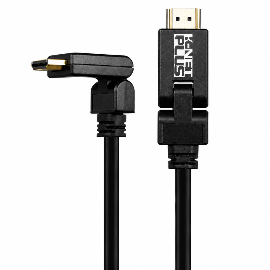 کابل HDMI کی نت پلاس مدل KNET-PLUS V2 90 طول 1.8 متر