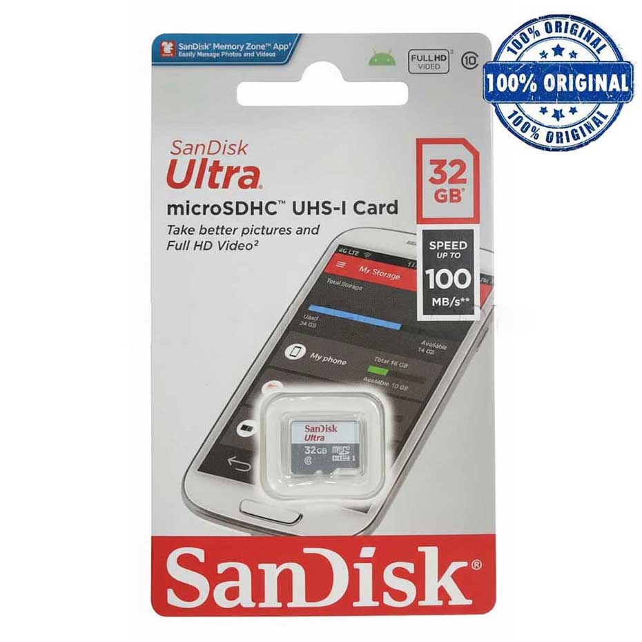 قیمت رم میکرو سندیسک مدل SanDisk 100MB C10 32G