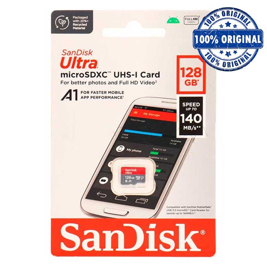 قیمت رم میکرو سندیسک مدل SanDisk 140MB A1 128G