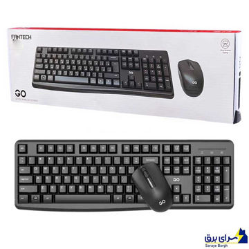 خرید کیبورد و ماوس بی سیم فنتک مدل FANTECH GO WK894 مشکی