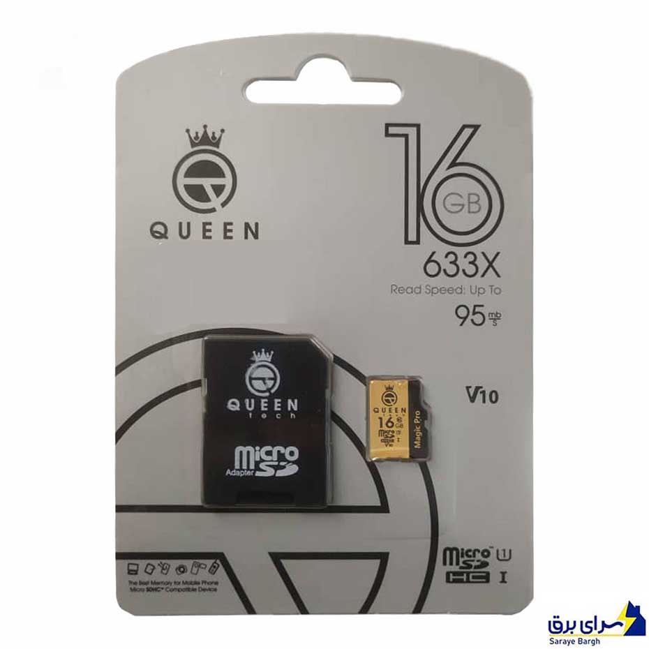 خرید رم میکرو کوئین تک مدل QUEEN TECH 633X 95MB 16G گارانتی مادام العمر