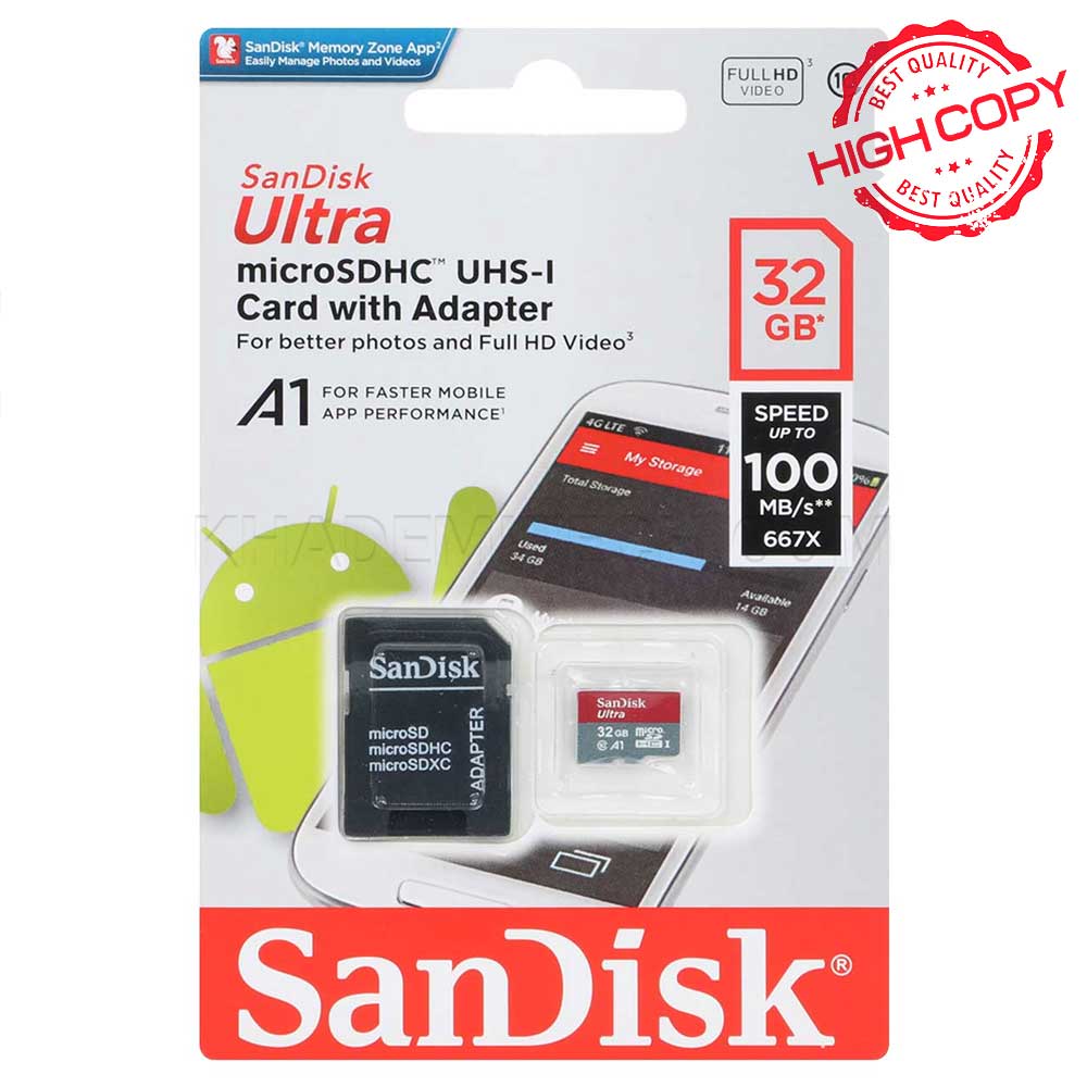 خرید رم سندیسک مدل SanDisk 100MB A1 C10 32G
