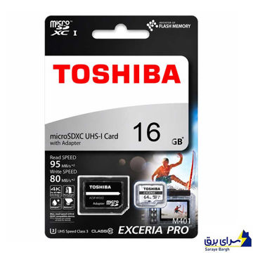 خرید رم میکرو توشیبا مدل TOSHIBA 95MB PRO U3 16G گارانتی مادام العمر