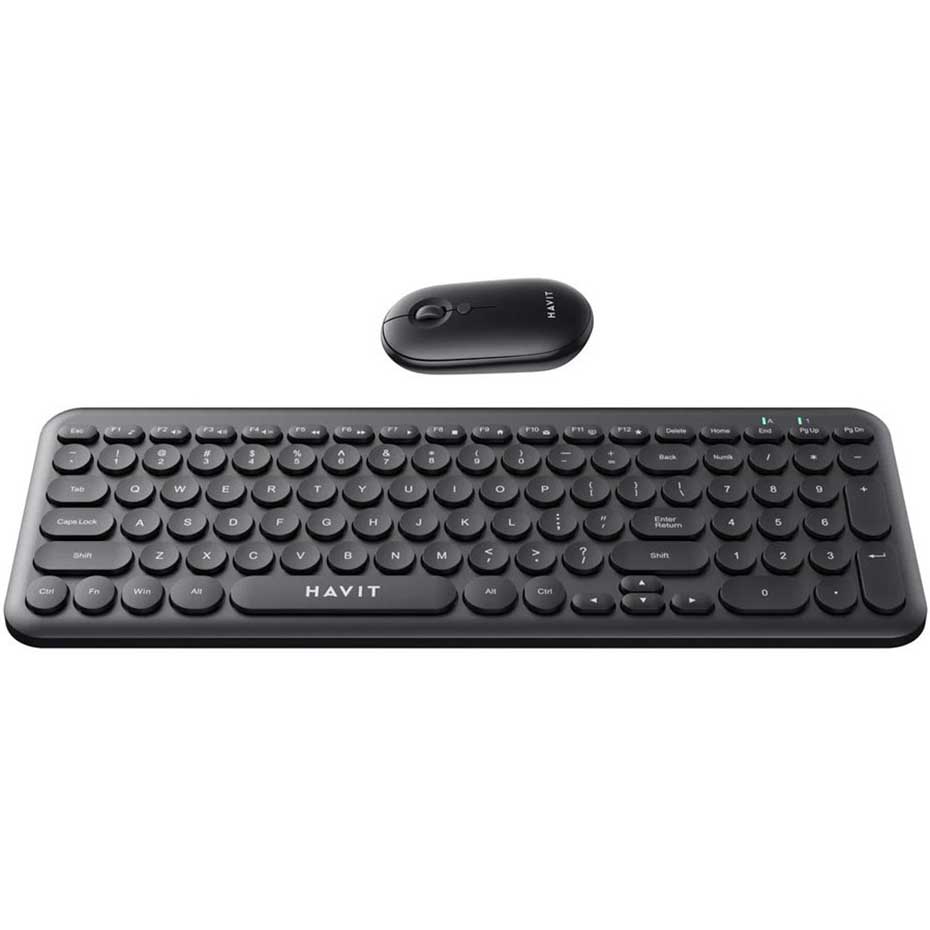 مشخصات کیبورد و ماوس بی سیم هویت مدل HAVIT KB-254GCM