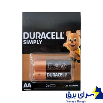 خریدباتری قلمی سایز AA مدل Simply برند Duracell دوراسل