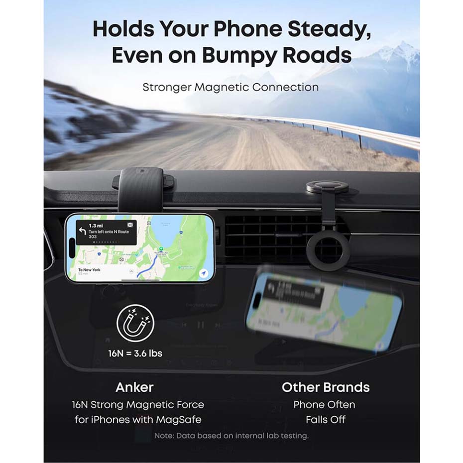 قیمت هولدر موبایل جداشدنی انکر مدل ANKER NANO A9110H11 Car Mount 360°