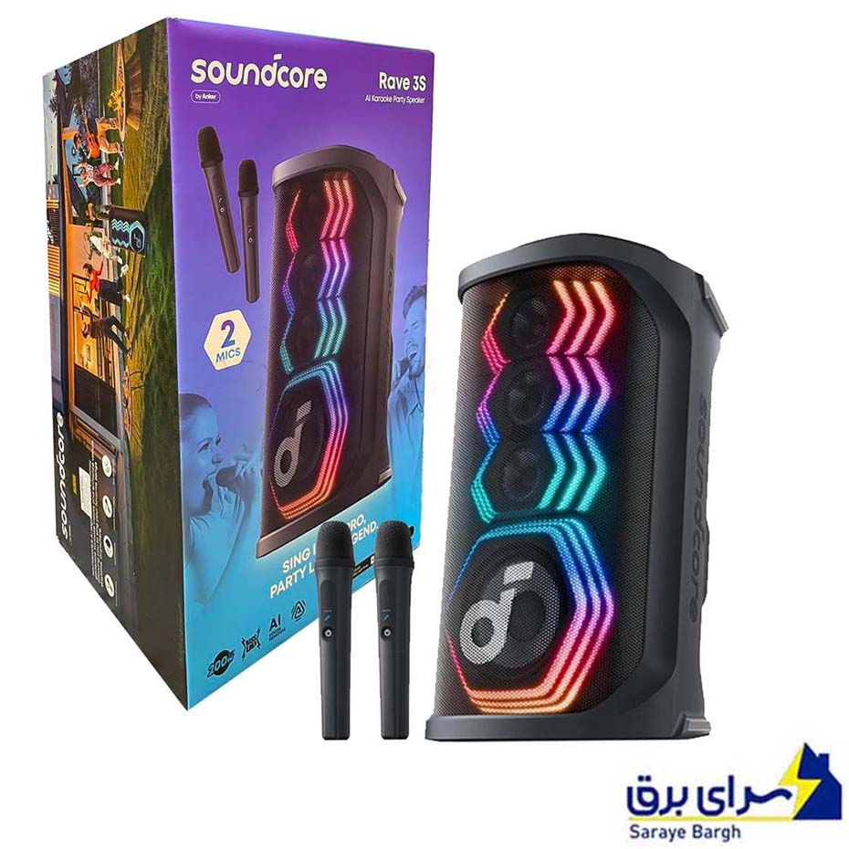 خرید اسپیکر چمدانی انکر مدل ANKER SOUNDCORE A31A3012 RAVE 3S