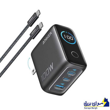 خرید شارژر کامل انکر مدل ANKER B121BKZ1 3 Port 100W PD مشکی