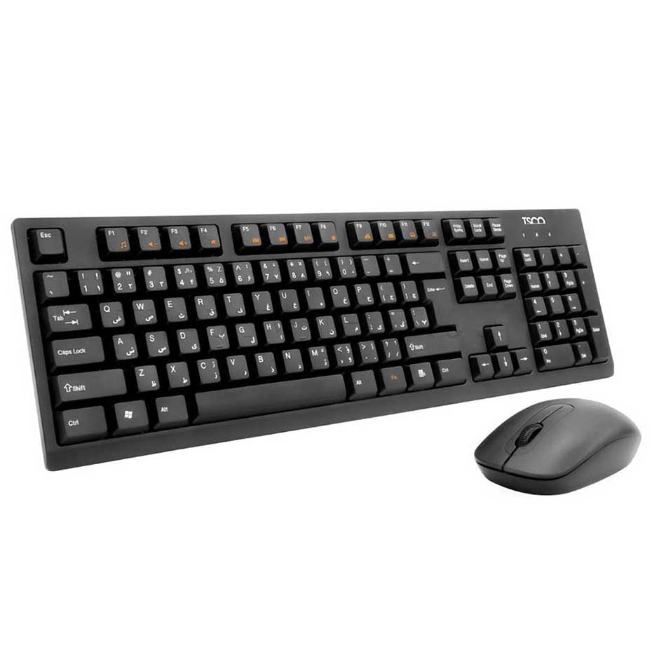 قیمت کیبورد و ماوس بی سیم تسکو مدل TSCO TKM 7019W