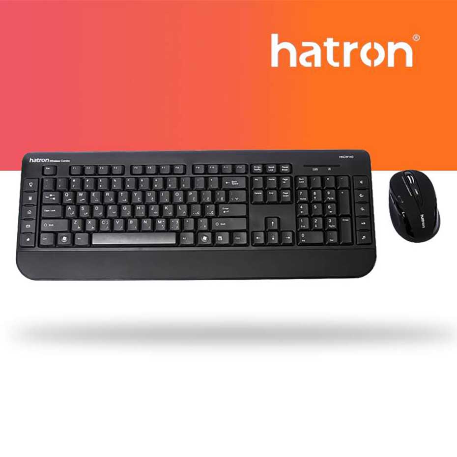 قیمت کیبورد و ماوس بی سیم هترون مدل HKCW140 Hatron